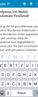 WordPress Yeni (v4.8) Mobil Uygulaması