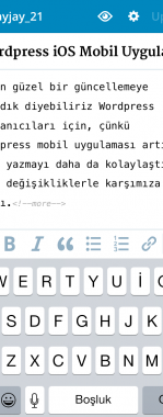 WordPress Yeni (v4.8) Mobil Uygulaması