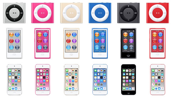 jayjay21-teknoloji-apple-ipod-touch-nano-shuffle-muzik-mp3-itunes-renk-gumus-uzay-grisi-pembe-koyu-mavi-kirmizi-acik-altin