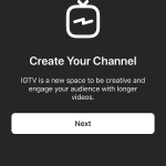 IGTV Kanal Oluşturma 1